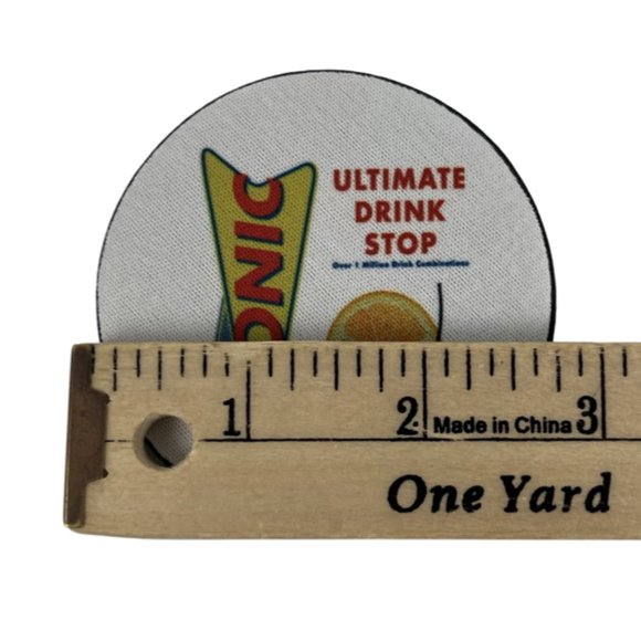 Car Coasters Sonic Drive-in Soda Pop Beverage Set of 2 Neoprene Absorbent - Picture 6 of 9